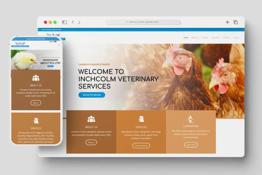 Inchcomvets web home atvisual