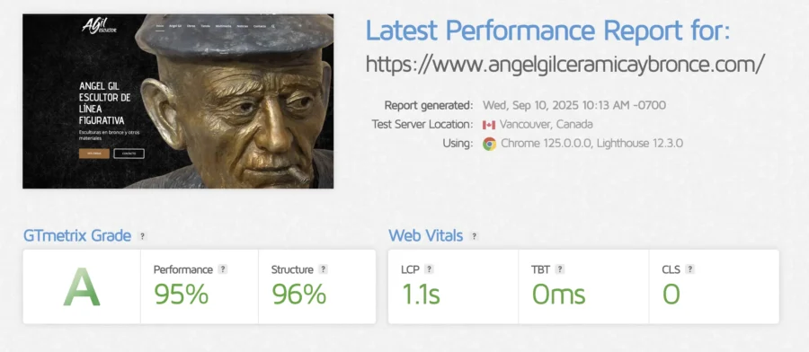 angelgil escultor analisis web